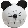 Mind Sparks Timer, Mouse-shaped, 60 Minutes Max, 3" H, White/Black PACAC9402